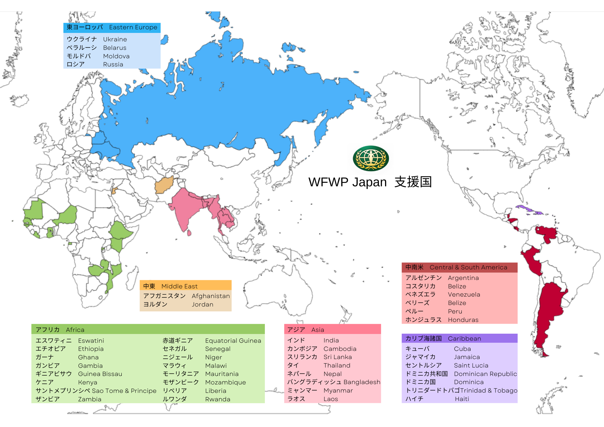 WFWP Japan 支援国